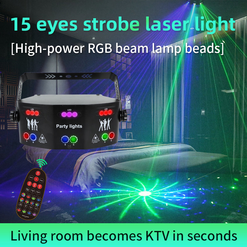 Lumières multicolores KTV Atmosphère Lumières Voix rotative