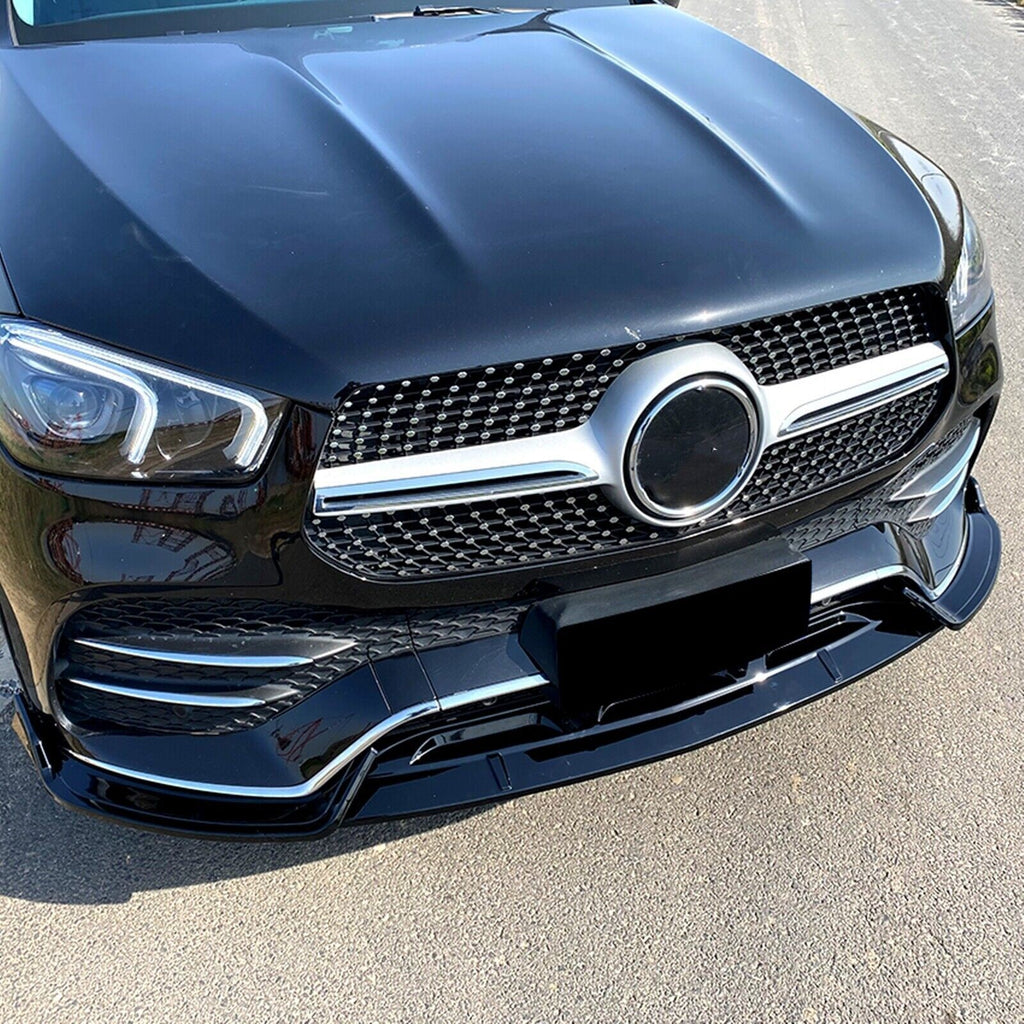Gloss Black Front Spoiler Lip M Ercedes Classe GLE W167 C167
