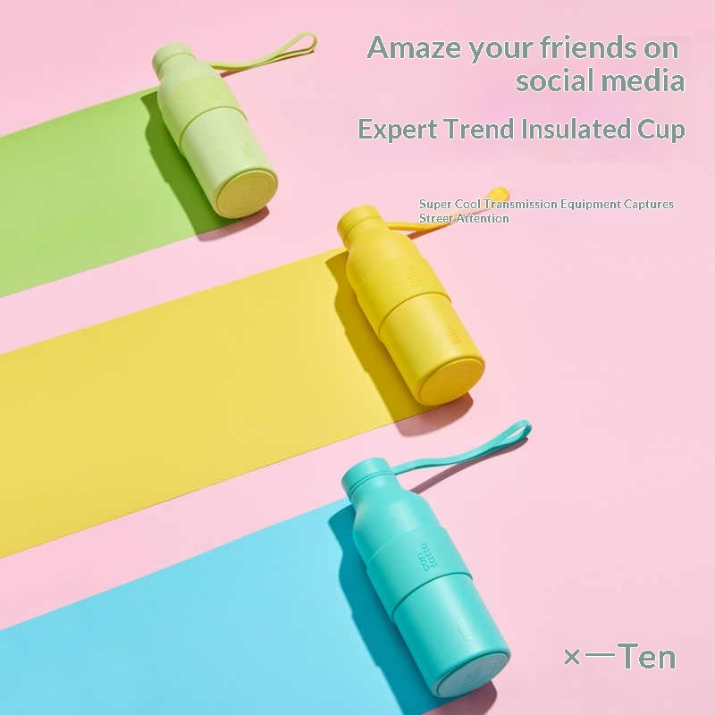 Mug de sport en acier inoxydable fille