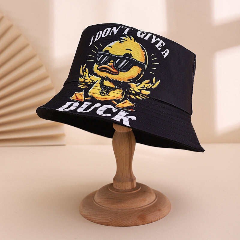 Men's and Women's Multi-usage Imprimé en forme de lettre style Canard jaune Casual Fisherman H