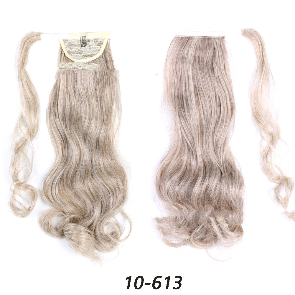 Perruque de fibre chimique dynamique Velcro Ponytail