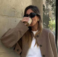 Veste longue manches courte
