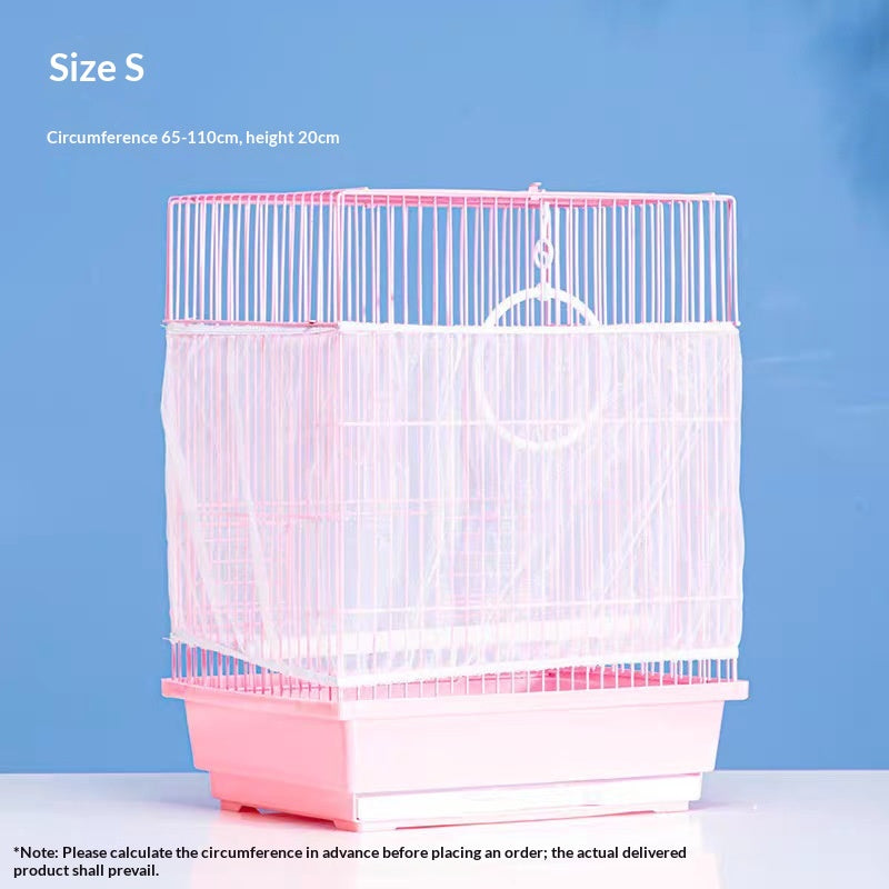 Cage d'oiseaux Couverture de maille anti-éclaboussures