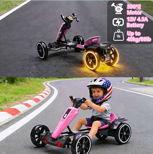 12V Pédale électrique pour enfants Go Kart