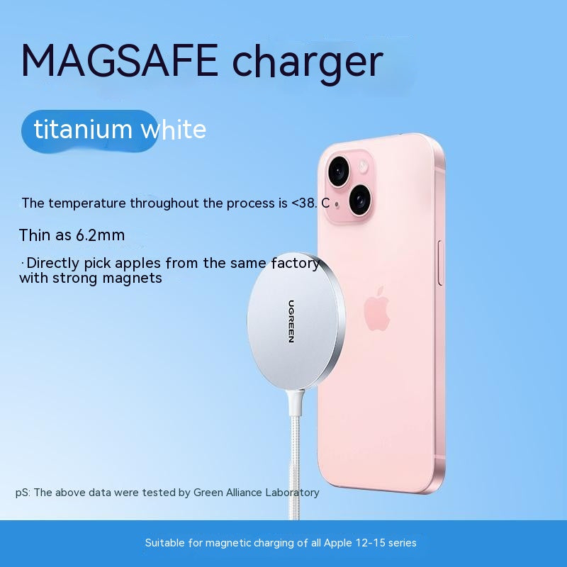 Chargeur sans fil Adsorbe Téléphone mobile Aspiration magnétique Tissage