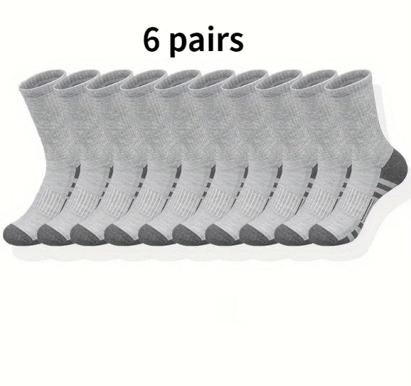 Chaussettes athlétiques assortis de couleur Plus taille Basketball Mid Tube coton respirant