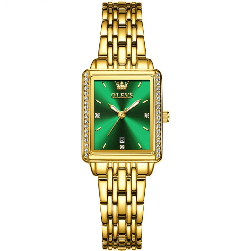 Montre Quartz de mode carrée simple pour femmes