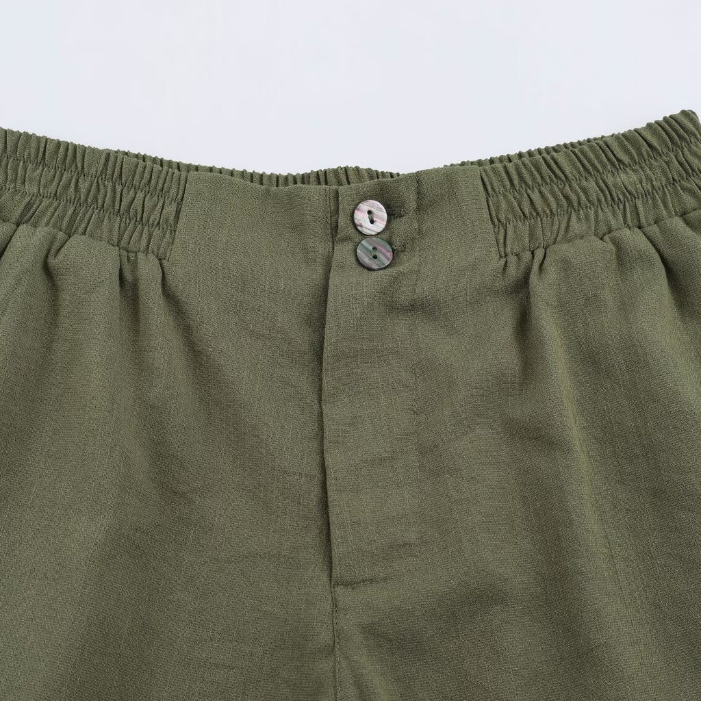 Short occasionnel avec un style Western Hem Curled