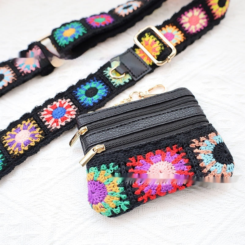 Portefeuille de ceinture de téléphone mobile avec poche de poche zippée Bracelet de téléphone mobile réglable