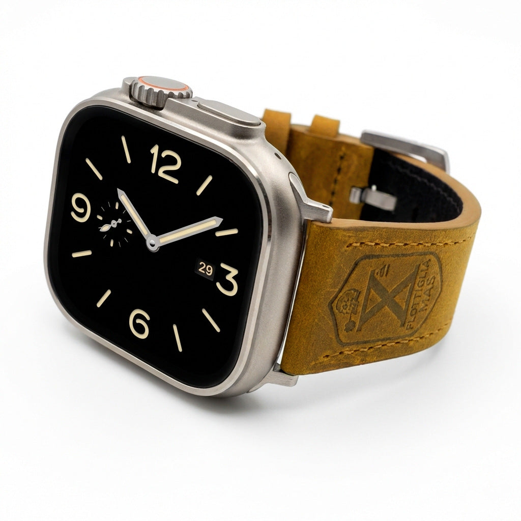 Vintage Crazy Horse Bracelet de montre en cuir