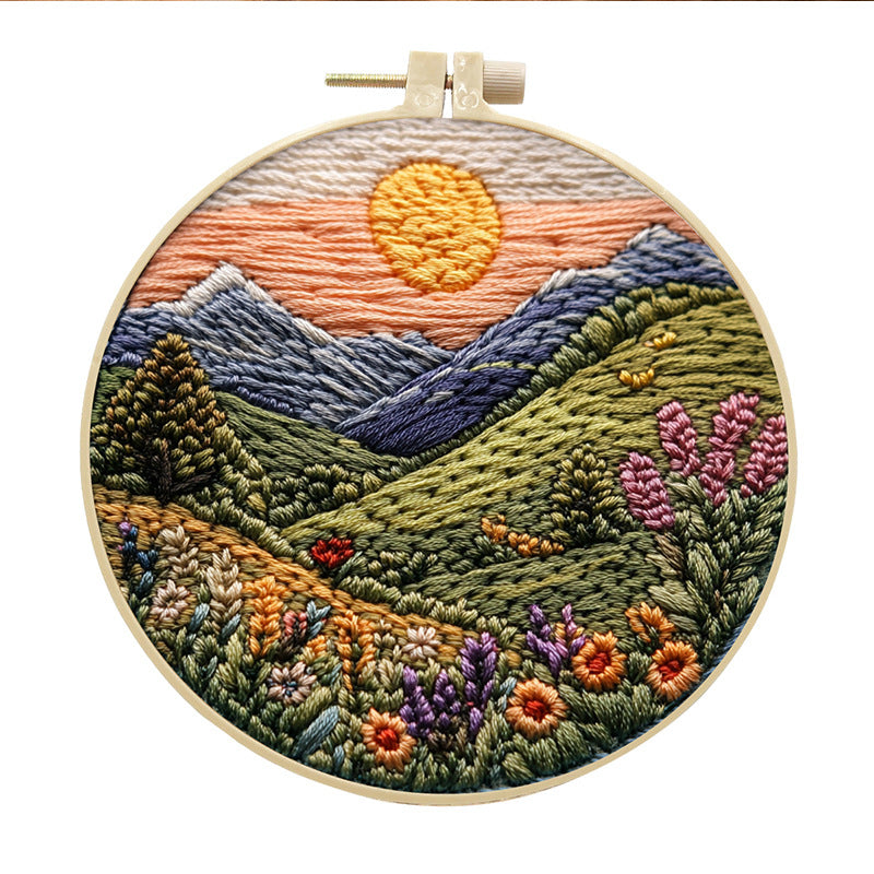 Broderie Diy Cloth Art Matériau Kit