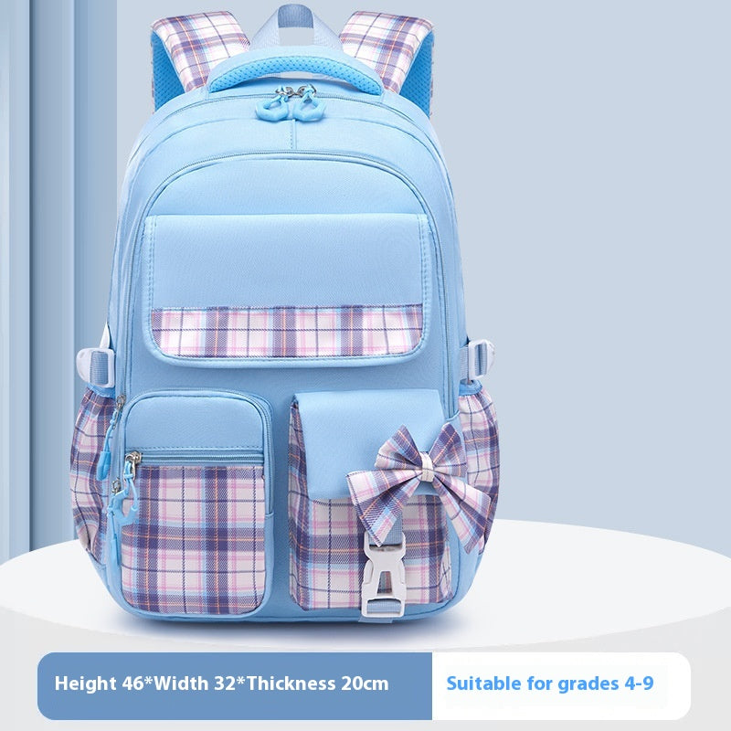 Sac à dos pour enfants Légère réduction du fardeau de protection de la colonne vertébrale Grande capacité