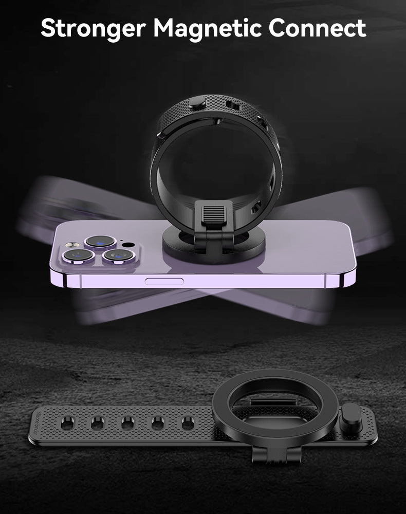 Support de téléphone magnétique MagSafe avec bracelet en silicone réglable
