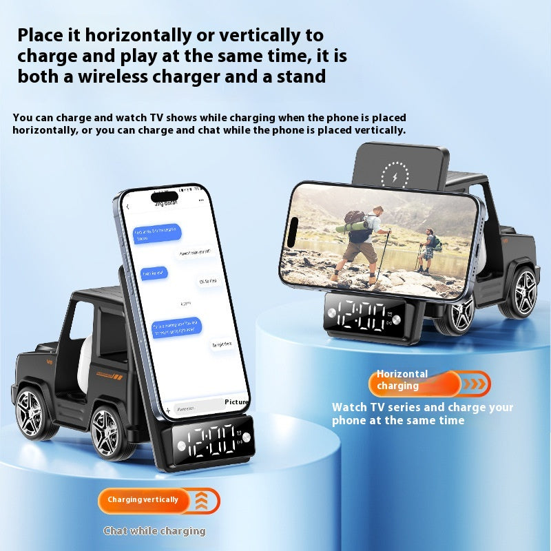 Chargeur d'écouteur de bureau sans fil pour téléphone mobile créatif