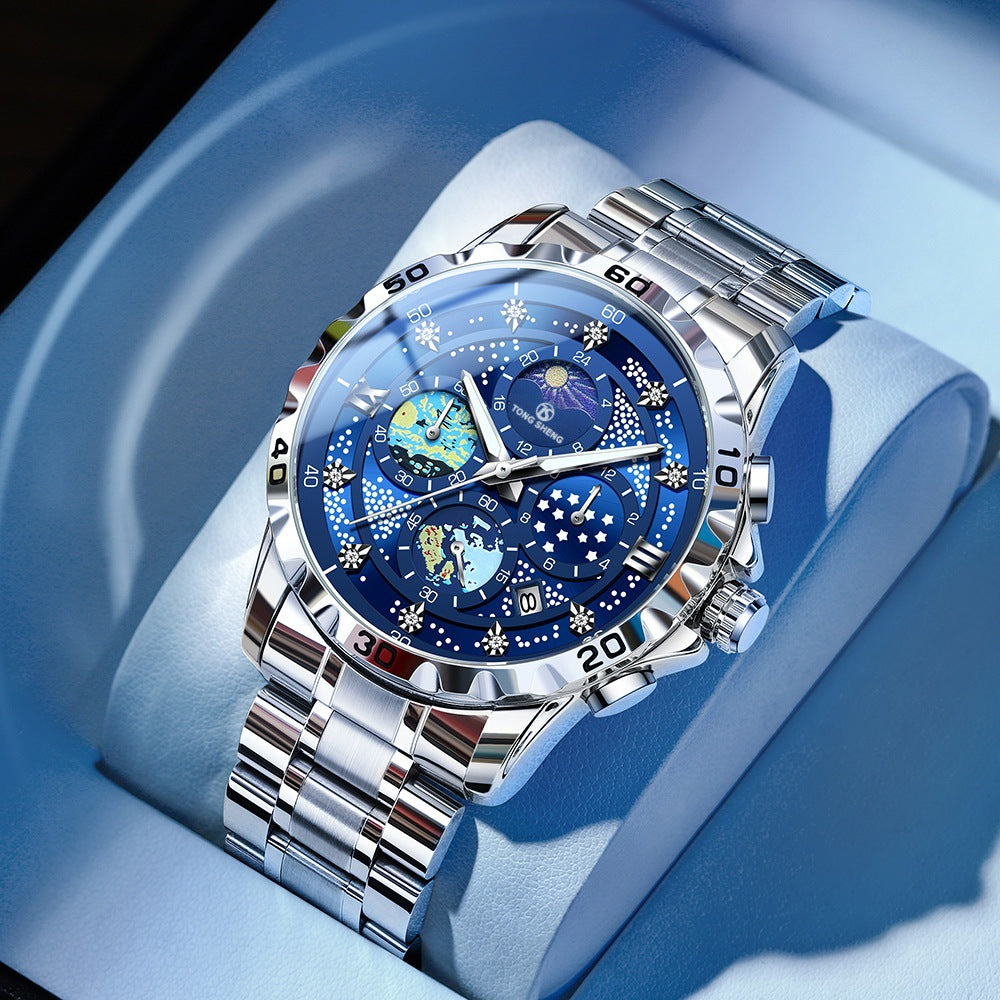 Entièrement automatique étanche montre étudiante élégante avec un cadran lumineux et un calendrier