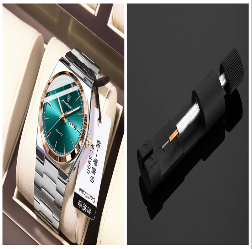 Montre à quartz ultra-mince étanche pour hommes