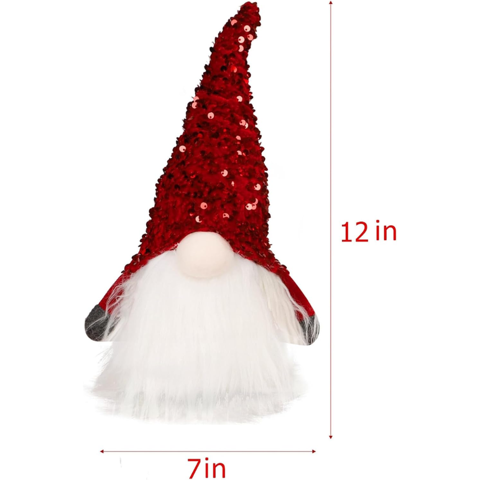 12 En Gnome de Noël allumé