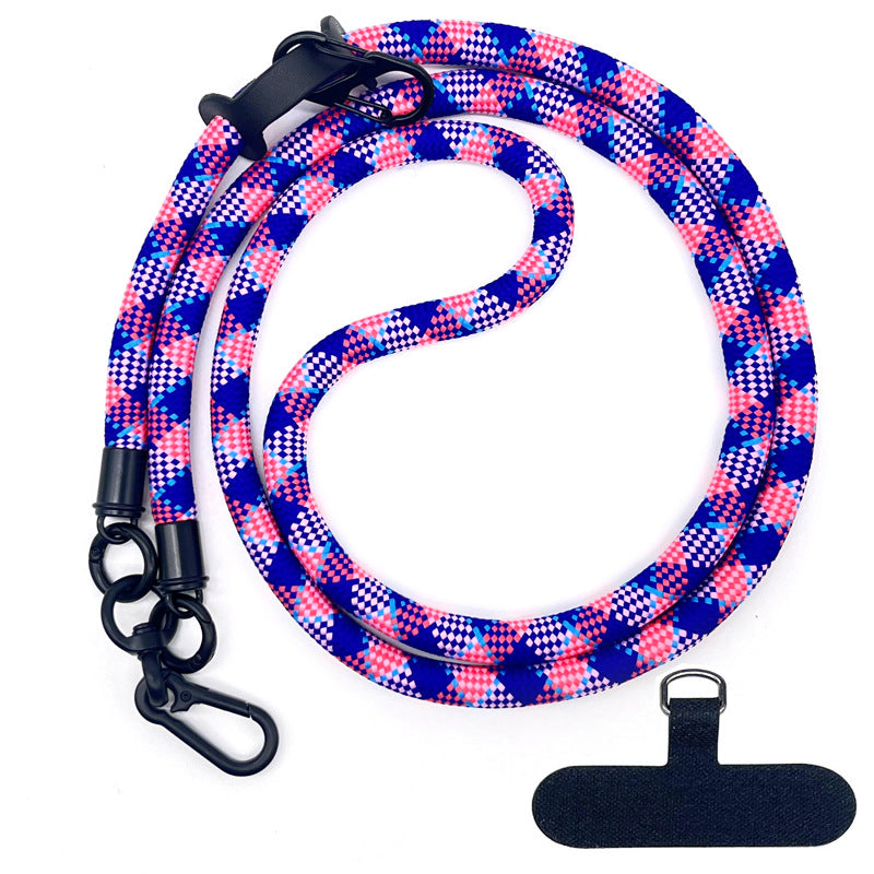 10MM Corde d'escalade Téléphone mobile Joint de lanyard Crossbody réglable Bracelet de téléphone mobile Cam