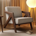 Chaise Canapé simple en bois massif avec dossier