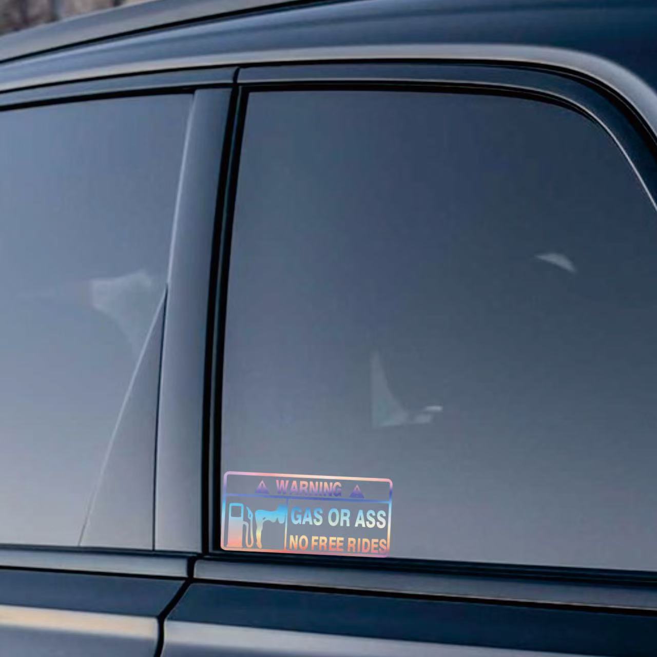 Sticker de voiture réfléchissant avec avertissement lettres anglaises