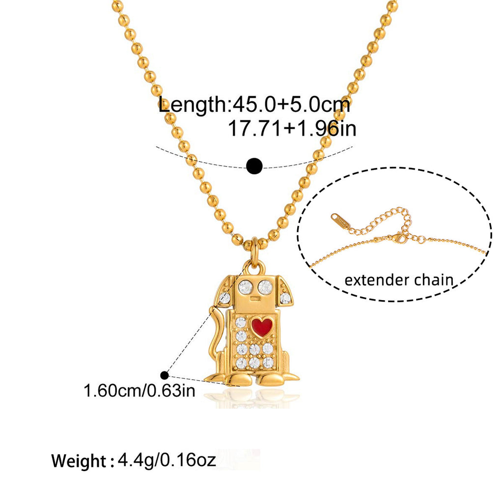 Collier femme en acier inoxydable 316