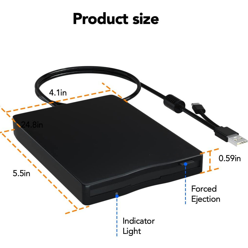 Disque flottant USB externe lecteur flottant ordinateur Floppy Dr Ive