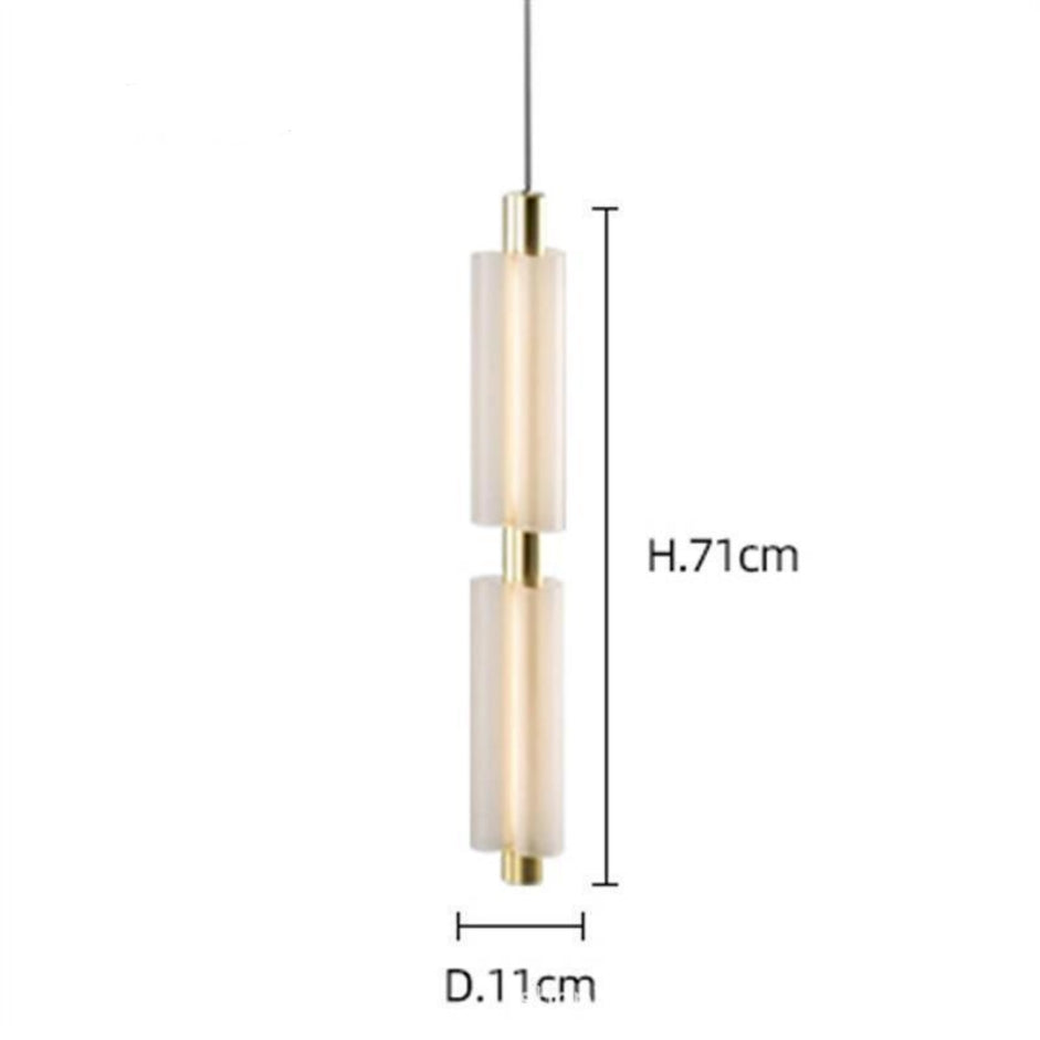 Lampe pendentif côté lit acrylique postmoderne