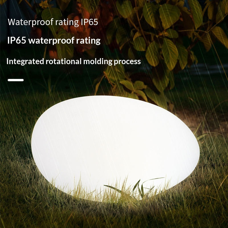 Lampe à gazon artificielle extérieure étanche aux galets