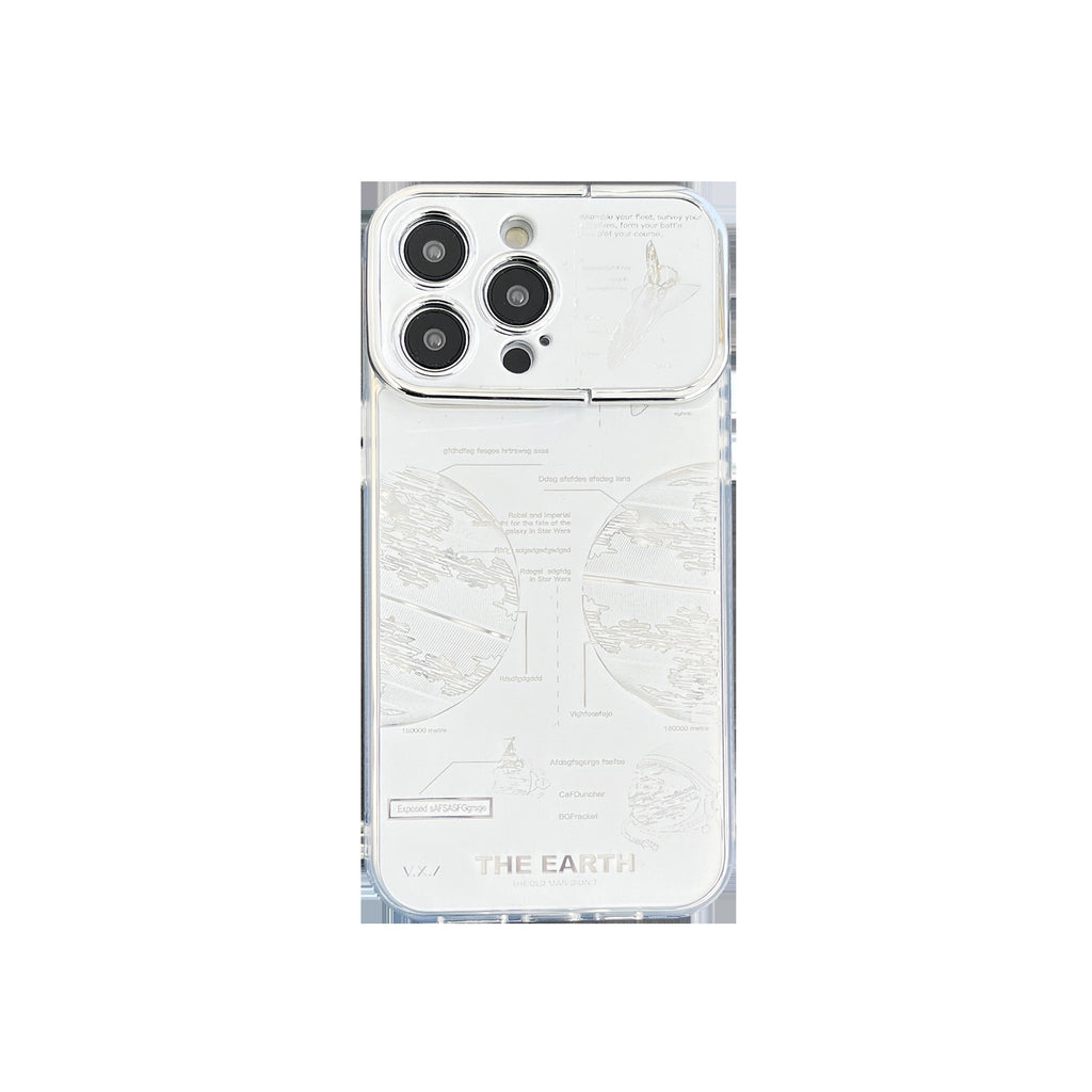 Planète métallique de boîtier de téléphone à supports plissés