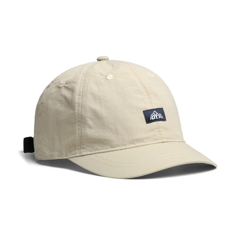 Simple and Fashionable Solid Color Quick Dry Short Brim Baseball Soft-top