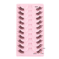 Femmes Portable Européen et style américain Sheer demi-longueur faux cils
