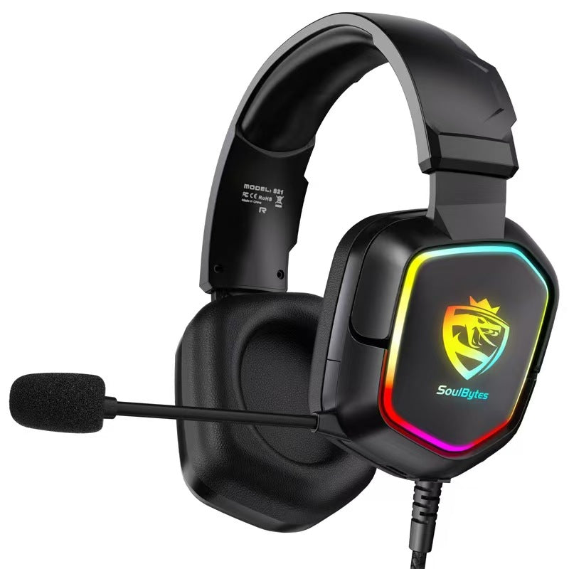 Casques de jeu d'Esports filaires sur l'oreille