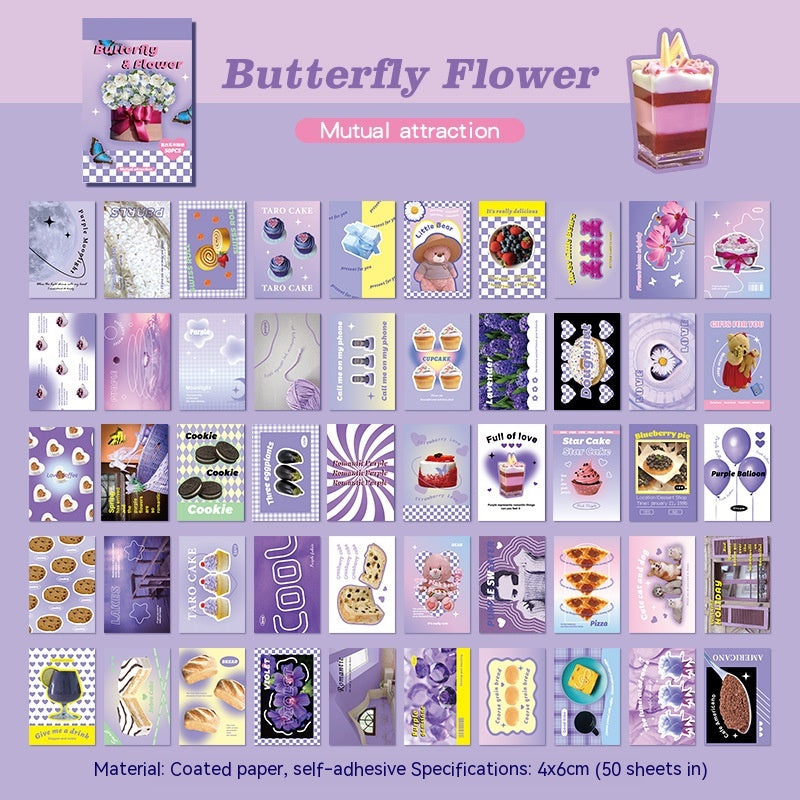 Stickers American Retro Journal Décoration Matériel Stickers Mini Sticker Cartoon