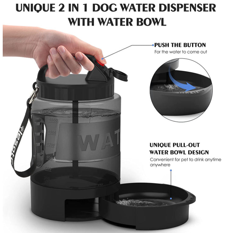 Chiens et chats Bouteille d'eau potable de grande capacité