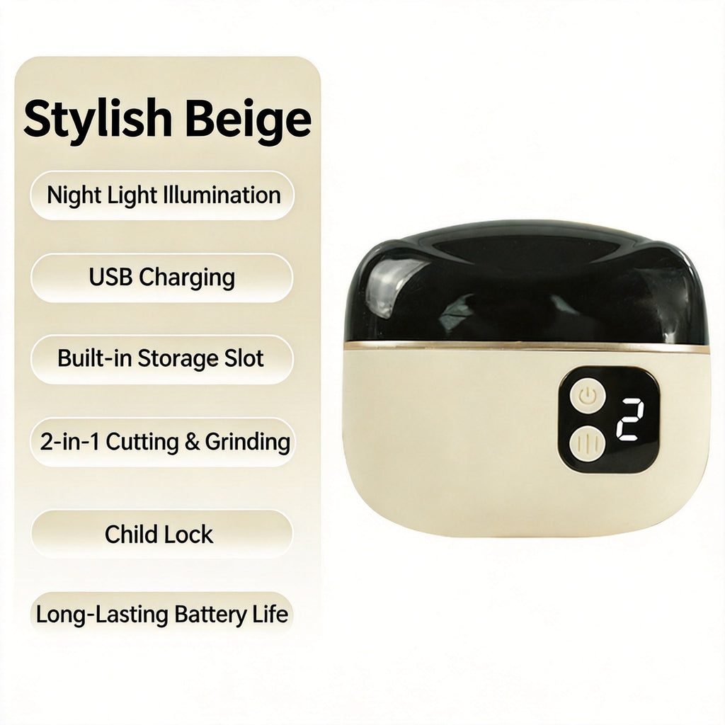 Clipper électrique à ongles entièrement automatique à ongles un outil magique pour le triming et poli
