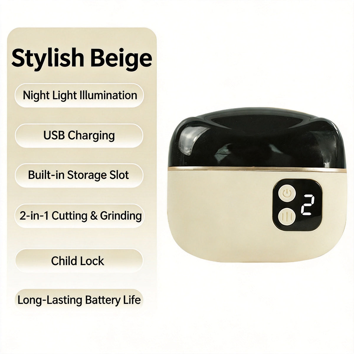 Clipper électrique à ongles entièrement automatique à ongles un outil magique pour le triming et poli