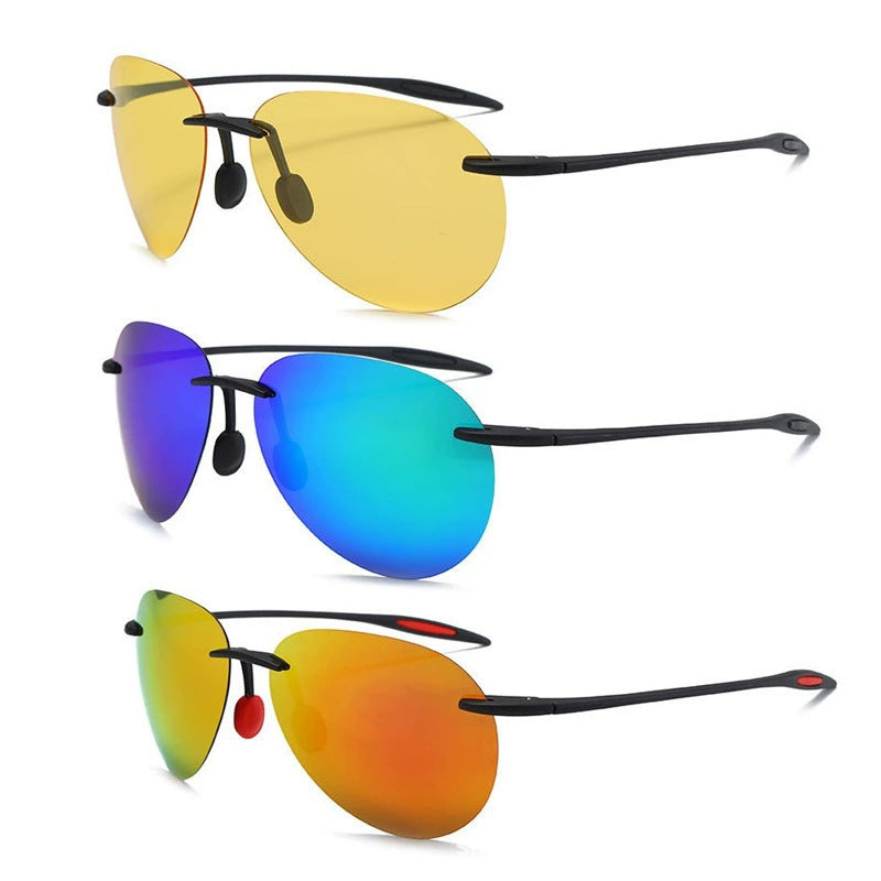 Lunettes de soleil rétro polarisé ultra-légères