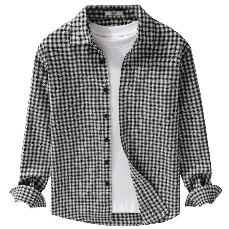 Chemise polyvalente à manches longues simple pour homme