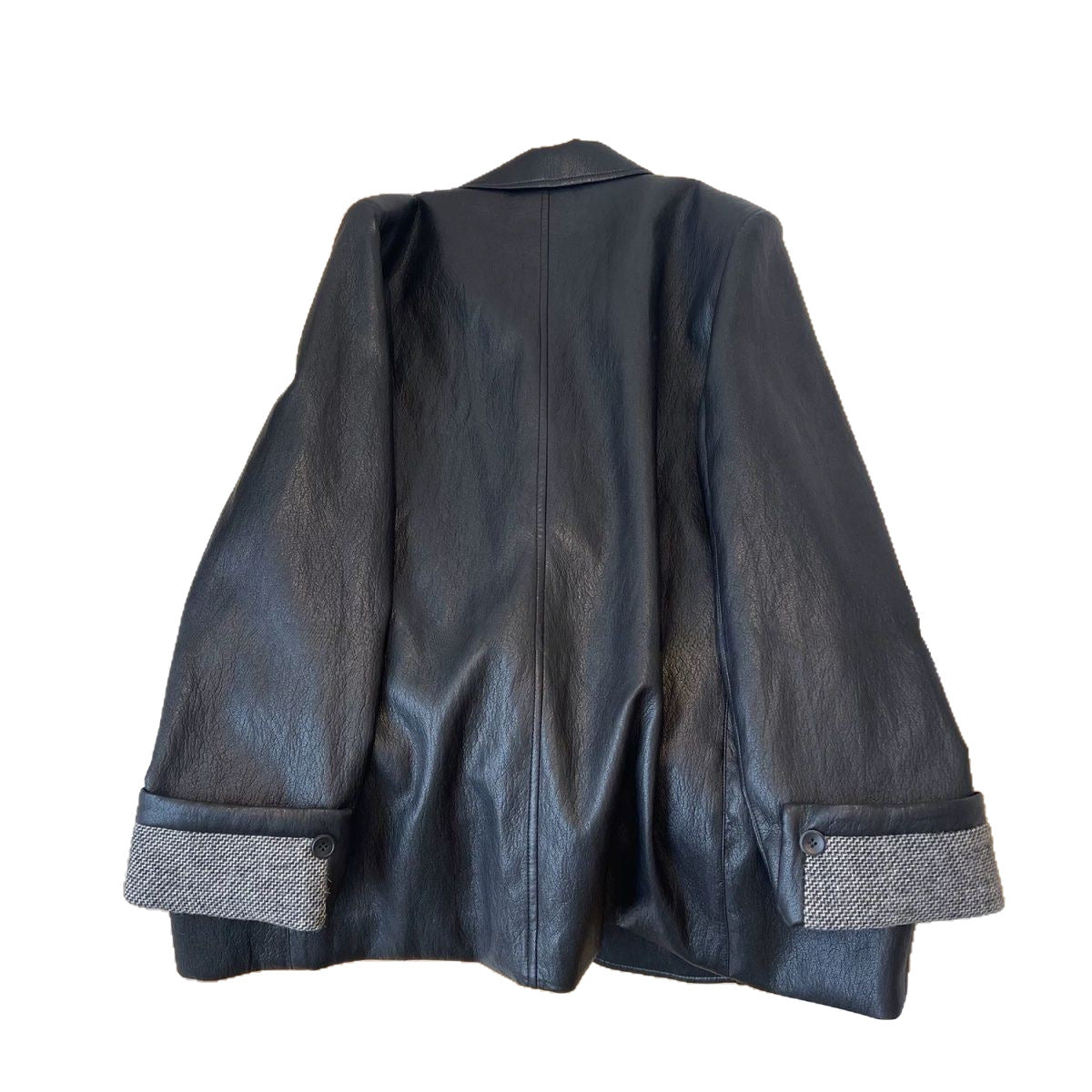Veste en cuir souple de style coréen