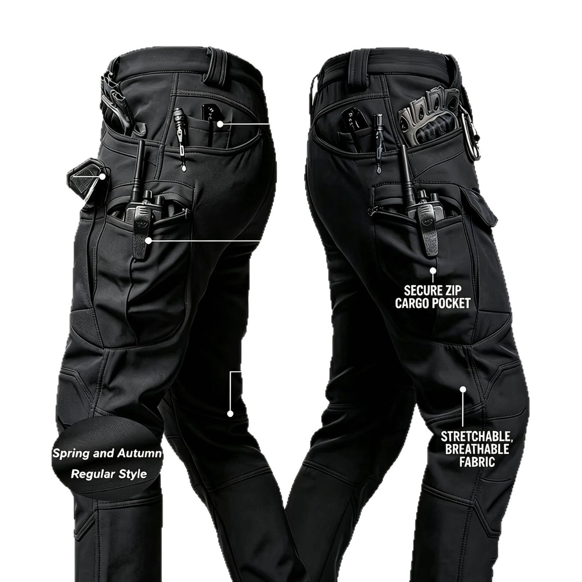 Pantalon de travail tactique résistant à l'usure extérieure pour hommes