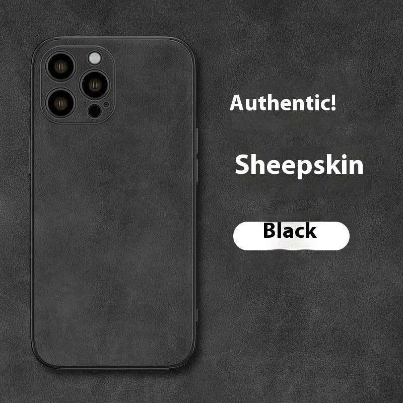 Téléphone portable Shell pour IPhone Simple Sheepskin haute sensibilité masculine