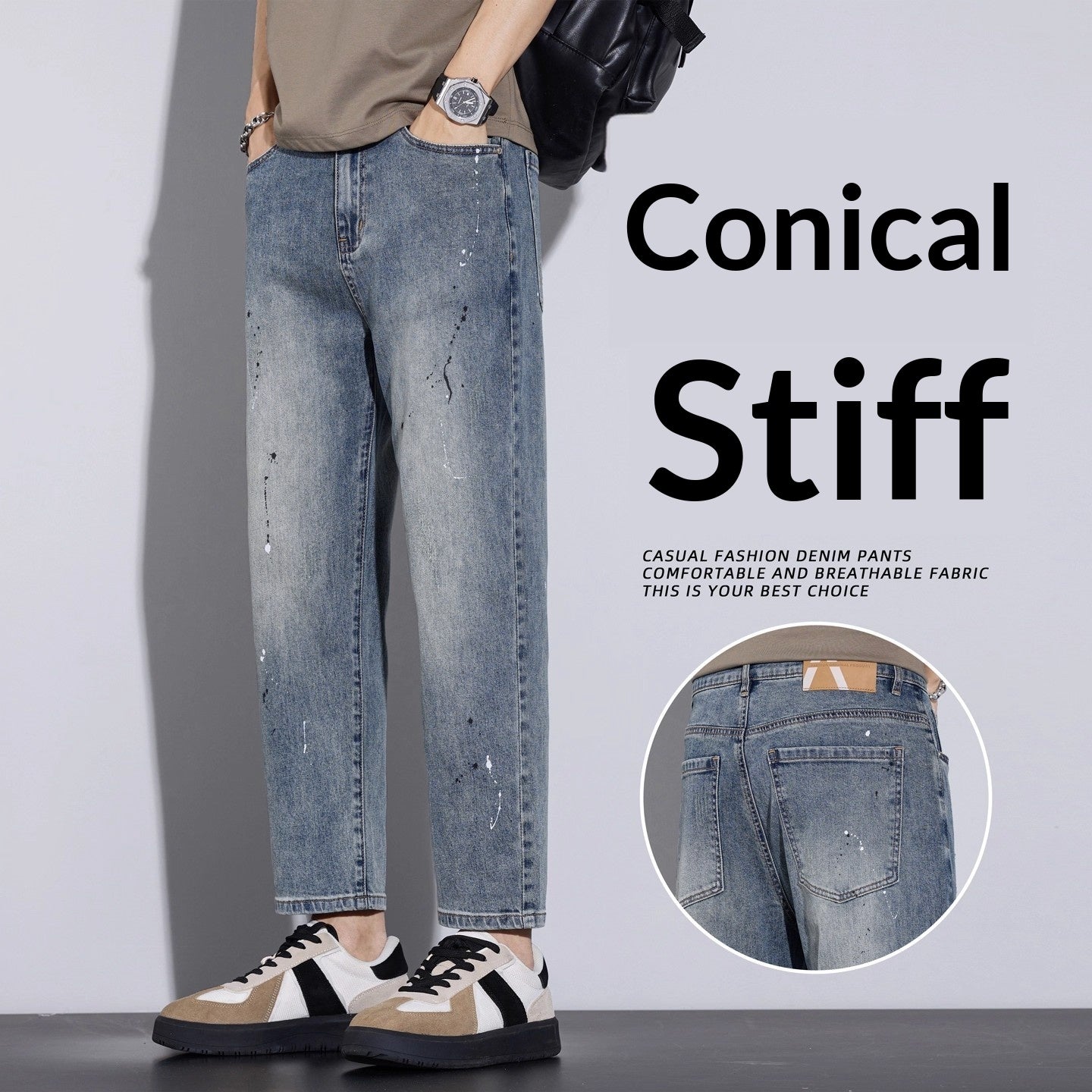 Jeans de style américain pour homme style fin d'été