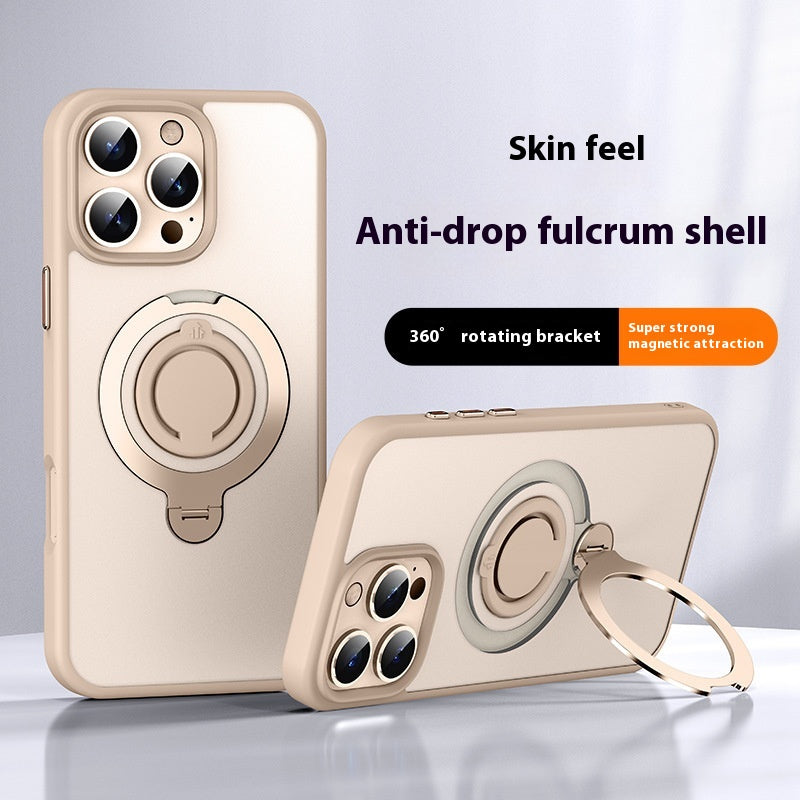 Peau Feeling Phone Case Pull Ring Couverture de protection