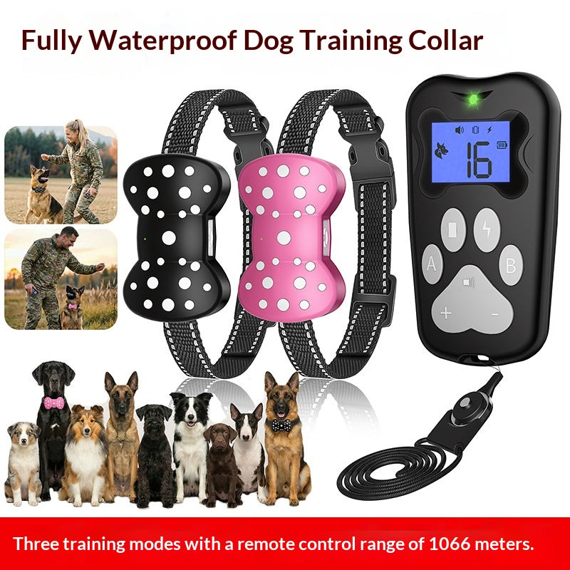 Électrique-choc d'entraînement à distance chien appareil rechargeable étanche longue portée ultrasonic Ba