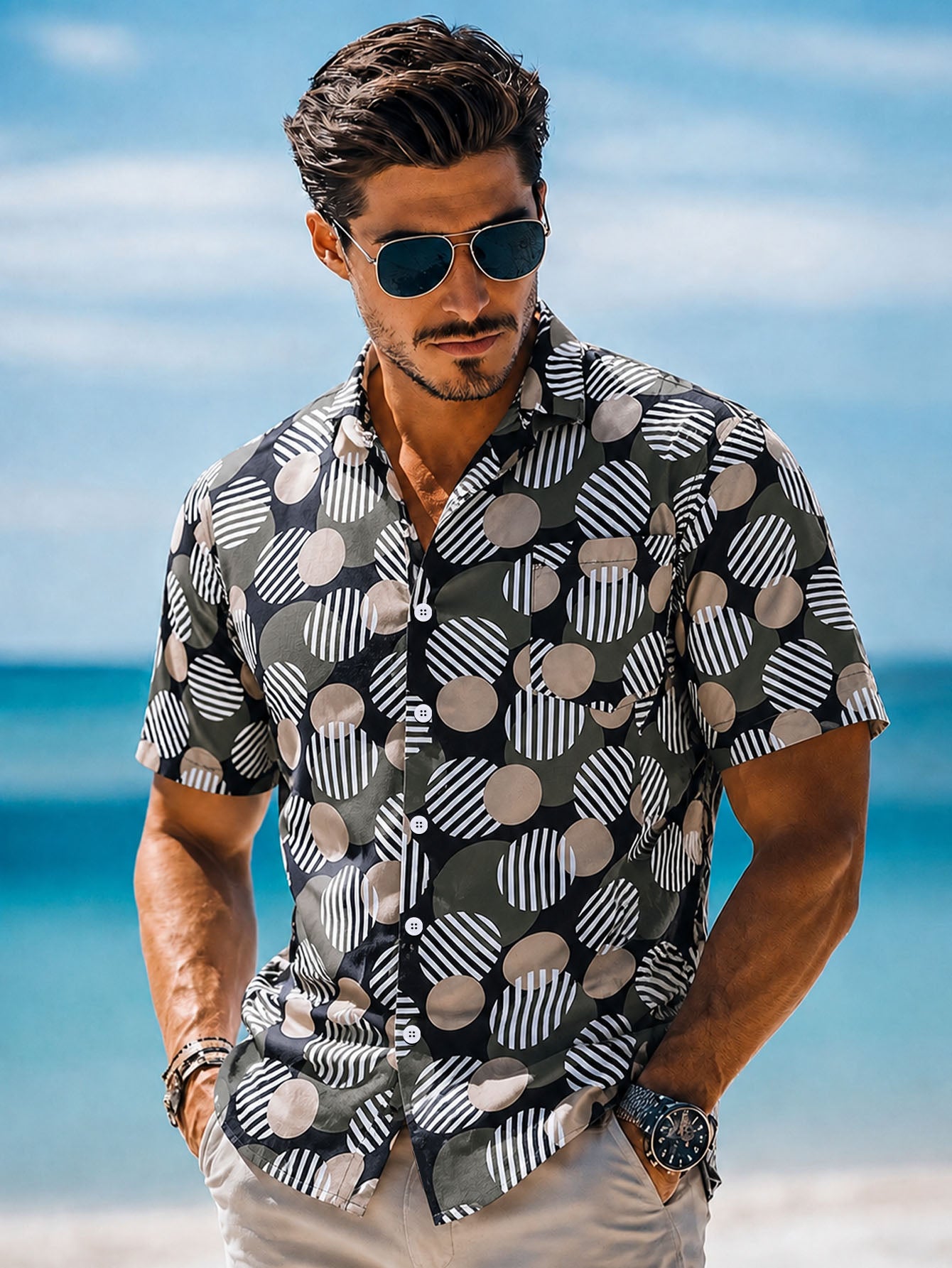 Chemise Hawaïenne Casual Homme