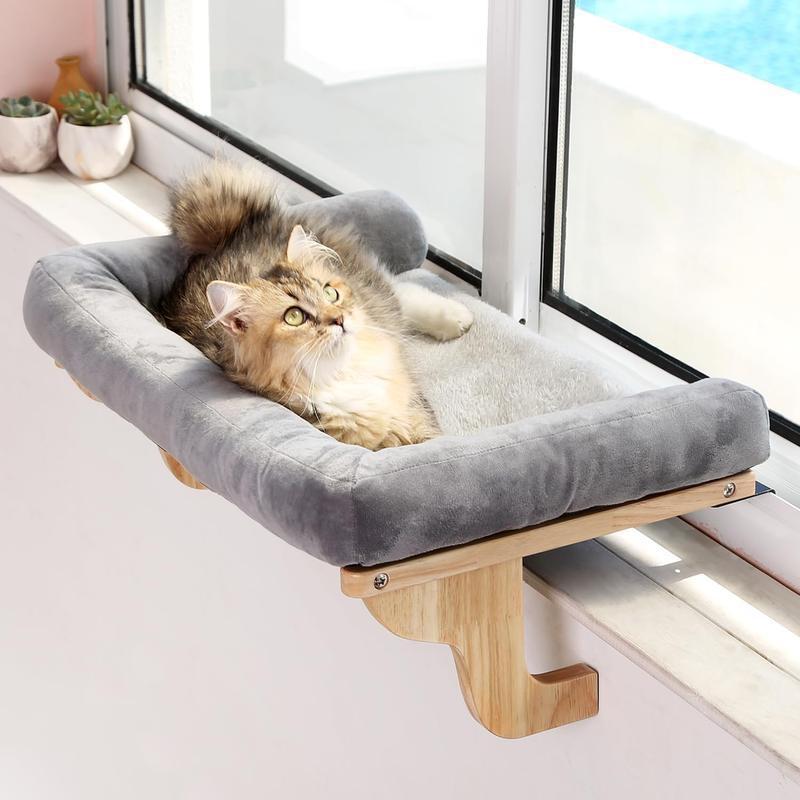 Hamac pour chats et chiens en bois pur