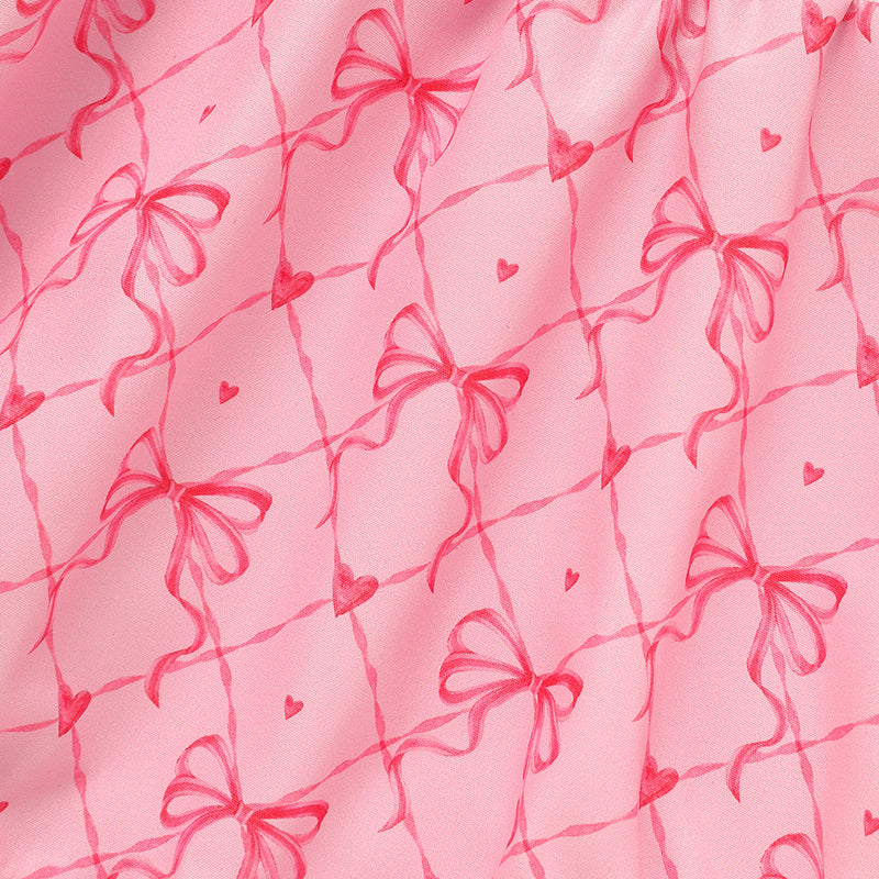 Rompeur graphique Bowknot de bébé fille