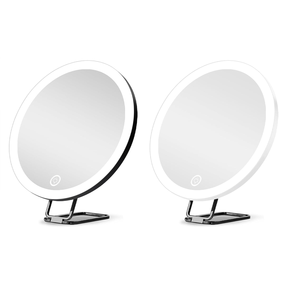 White-Black Options -- Miroir grossissant 1Pc 30X avec lumière pour cadeau 3 couleurs Dimmable Bri