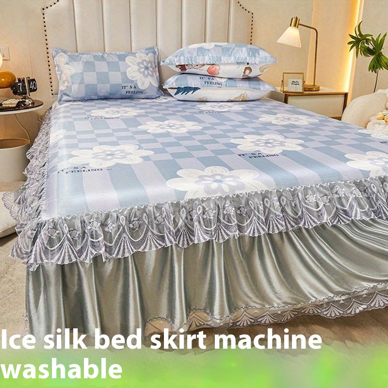 French Jupe Style Ice Silk Laved Cotton Cooling Mat