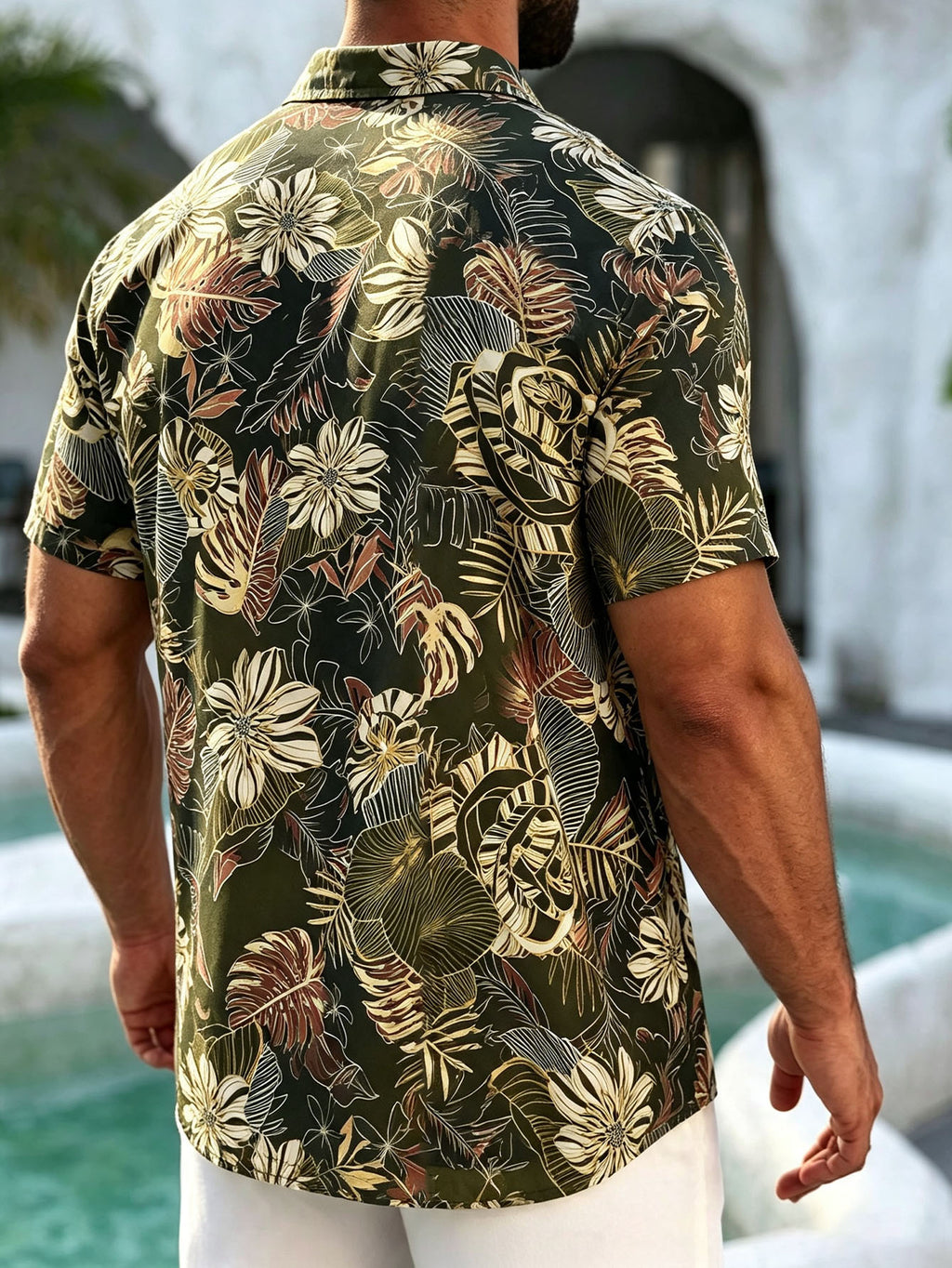 Chemise Hawaïenne Homme imprimé coloré pour les vacances